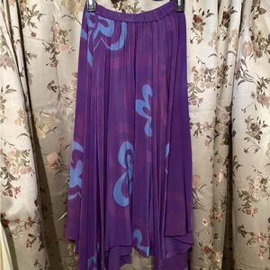 Purple and Blue Women's Skirt